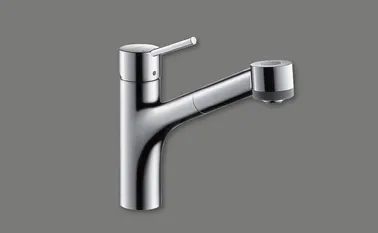 Elements Express SUTER INOX AG, Hansgrohe Talis S, Chrom, mit Auszugsbrause, Hansgrohe 40.001.437.00 0