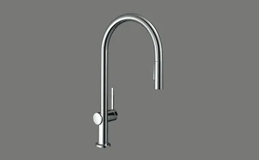 Elements Express SUTER INOX AG, Hansgrohe Talis M54, Side Lever C, chrom, mit Auszugsbrause, 40.002.144.00 0