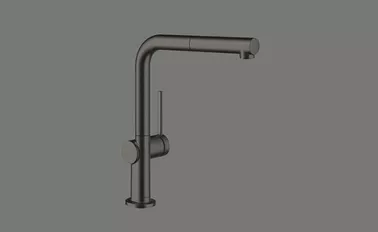 Elements Express SUTER INOX AG, Hansgrohe Talis M54, Side Lever L, PVD-Beschichtung, Graphit mit 40.002.544 0