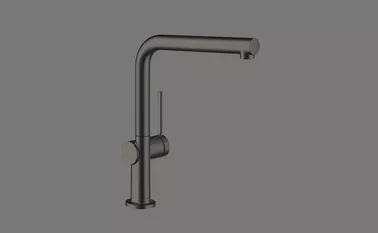 Elements Express SUTER INOX AG, Hansgrohe Talis M54, Side Lever L, PVD-Beschichtung, Graphit mit 40.002.545 0