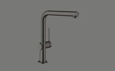 Elements Express SUTER INOX AG, Hansgrohe Talis M54, Side Lever L, PVD- Beschichtung, Graphit, mit 40.002.545.00 0