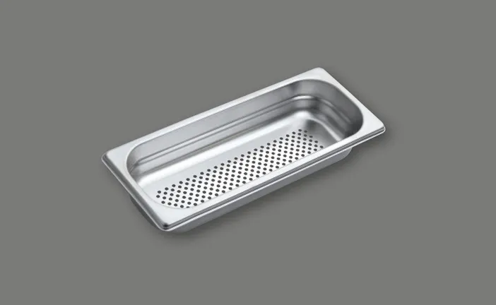 Elements Express SUTER INOX AG, Resteschale, Edelstahl glanz 18/10, poliert, gelocht, passend zu: 40.001.060.00 0