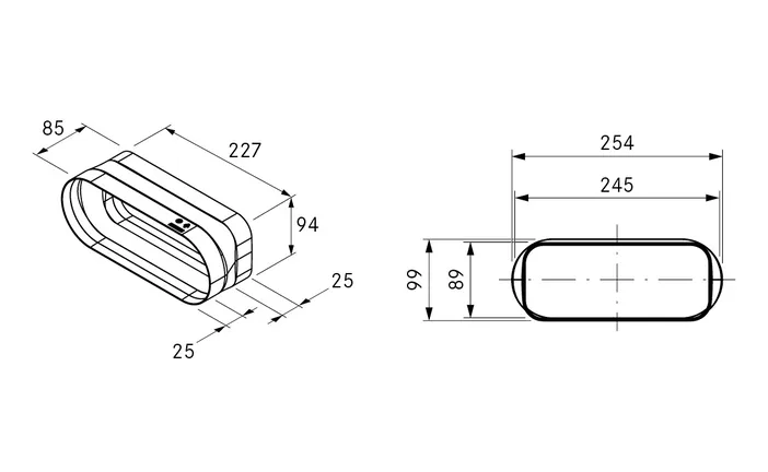 Elements Express BORA original Ecotube Adapter flach EFA inkl: - 1 Ecotube Dichtung flach EFD 40.001.779.00 1