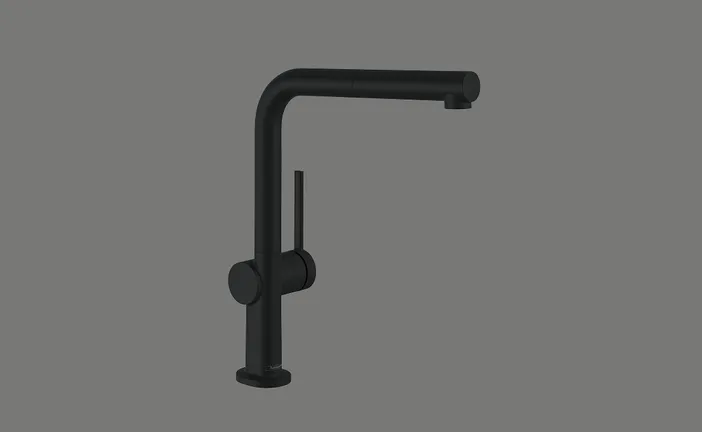 Elements Express Hansgrohe Talis M54, Side Lever L, Nasslackierung schwarz, 40.002.149.00 0