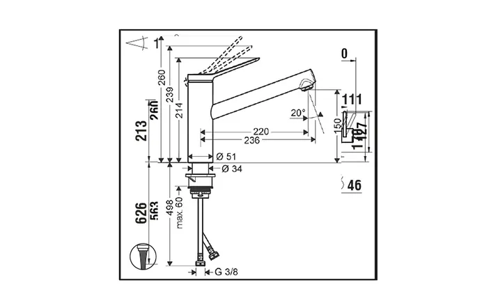 Elements Express Hansgrohe Zesis M33-150 CoolStart, Edelstahl-Finish mit 40.002.758.00 1