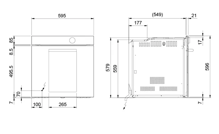 Elements Express SUTER INOX AG, Samsung Backofen BO120 Dual Cook Anthrazit matt / Graphitgrau 500.000.109 1
