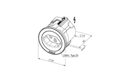 Elements Express Evoline One, Kunststoff schwarz, mit Edelstahleinlage, 1× 40.002.166.00 2