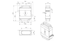 Elements Express BORA original Flachschalldämpfer USDF Anschluss: Bora Ecotube, 40.002.248.00 1