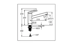 Elements Express KWC Fit, Top Lever, Chrom, mit Schwenkauslauf Fit 10.541.022. 40.002.725.00 1