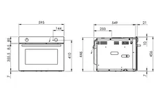 Elements Express SUTER INOX AG, Samsung Backofen mit Mikrowelle BM360 Kompaktgerät NQ5B4553FBK-U3 500.000.167 1