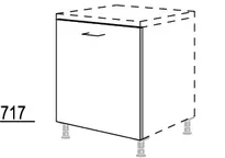 Elements Express Durchgehende Türfront GSBD45-I 1