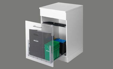 Elements Express SUTER INOX AG, Müllex Comfort 35/5, Auszugsystem mit Behälter 35L, Kompostbehälter 40.000.271 0