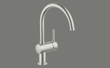 SUTER INOX AG, Grohe Minta, Side lever C, Edelstahl-Finish, mit 40.001.876