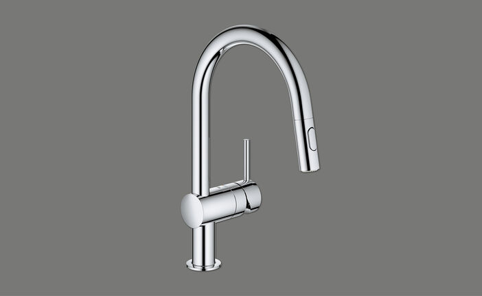 Elements Express SUTER INOX AG, Grohe Minta, Side Lever C, Chrom, mit Auszugsbrause Grohe 32 321 002 40.001.989 0