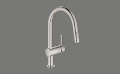 Elements Express SUTER INOX AG, Grohe Minta, Side Lever C, Edelstahl-Finish, mit 40.001.990 0