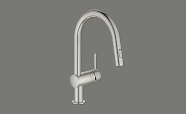 SUTER INOX AG, Grohe Minta, Side Lever C, Edelstahl-Finish, mit 40.001.990
