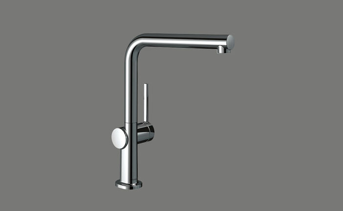 Elements Express SUTER INOX AG, Hansgrohe Talis M54, Side Lever L, chrom, mit Schwenkauslauf, Hansgrohe 40.002.150 0