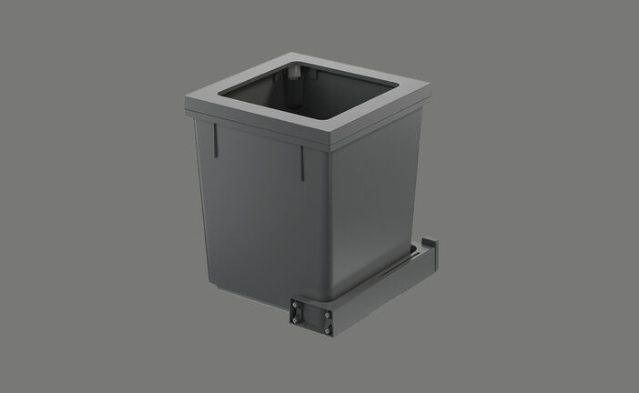 Elements Express SUTER INOX AG, Müllex X-Line, Abfalltrennbehälter X45 L35, Behälter für Abfallsystem mit 40.002.262 0