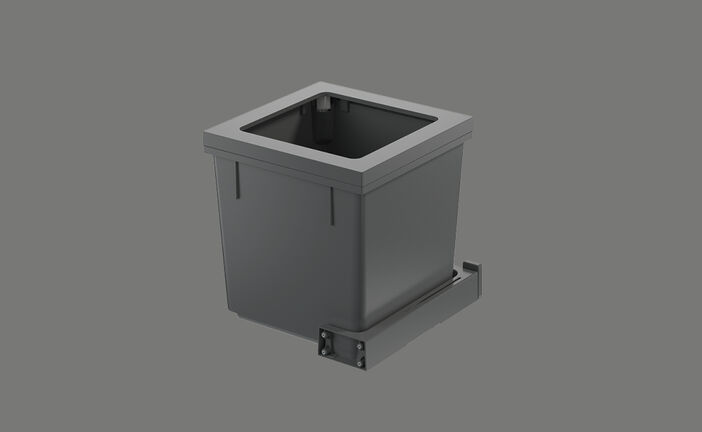 Elements Express SUTER INOX AG, Müllex X-Line, Abfalltrennbehälter X45 M35, Behälter für Abfallsystem mit 40.002.263 0
